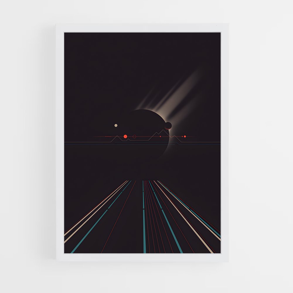 Poster Minimaliste de l'espace énigmatique – affiche Art spatial (vue 3)